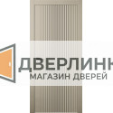 Дверь эмаль ГИФТ 3 Gift 3 цвет мокко с вертикальной фрезеровкой